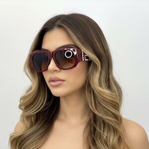 NEW STARLIGHT Rouge Iconic Glam Oversized Rhinestone Designer Style Sunglasses